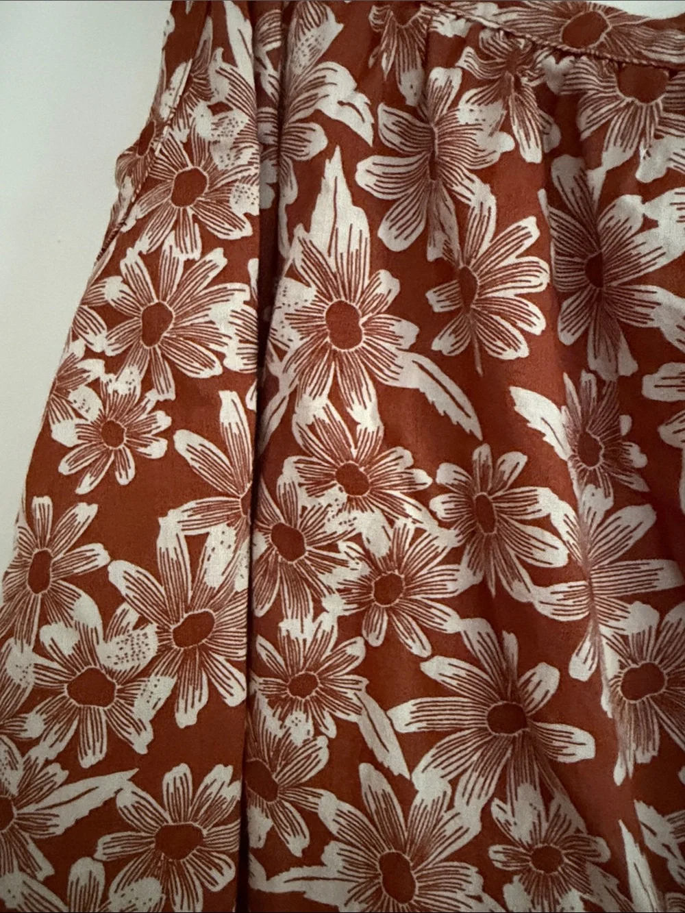 GAP Kids Tiered Floral Sundress - Rust & White